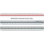 Customized Triangular Civil Engineering Ruler / High Impact Styrene (6")