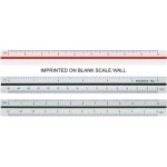 Customized Triangular Civil Engineering Ruler / High Impact Styrene (6")