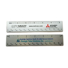 Personalized 6" Aluminum Ruler with a Full Color, Sublimated imprint - Many scales available! Made in the USA.