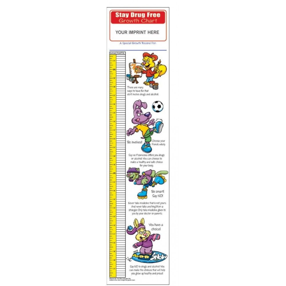 Growth Chart - Stay Drug Free with Logo