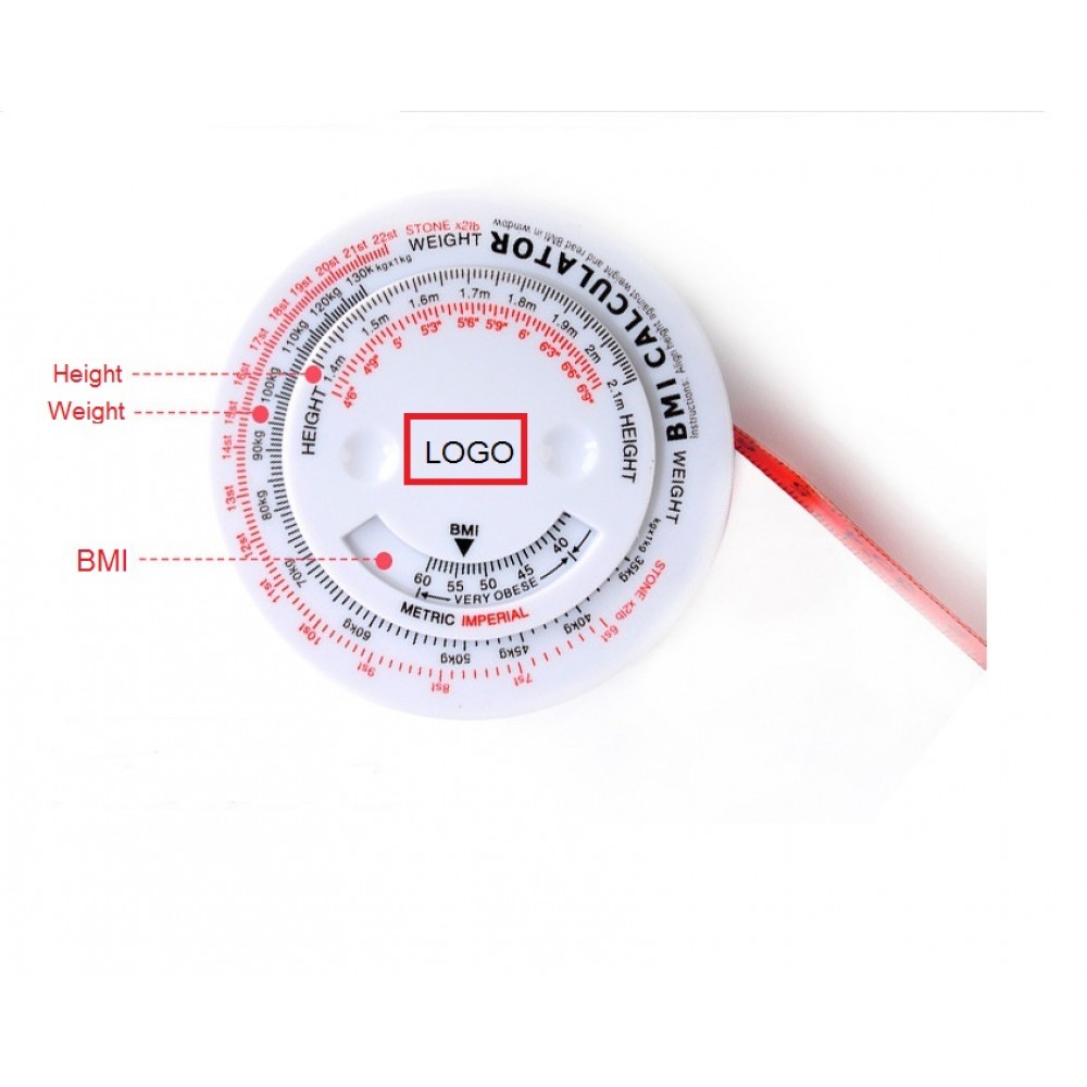 BMI Tape Measure Logo Branded