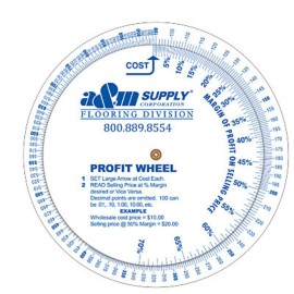 Profit Calculator Double Wheel, Large with Logo