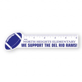 Customized 1 3/4"x7" Football Polystyrene Ruler