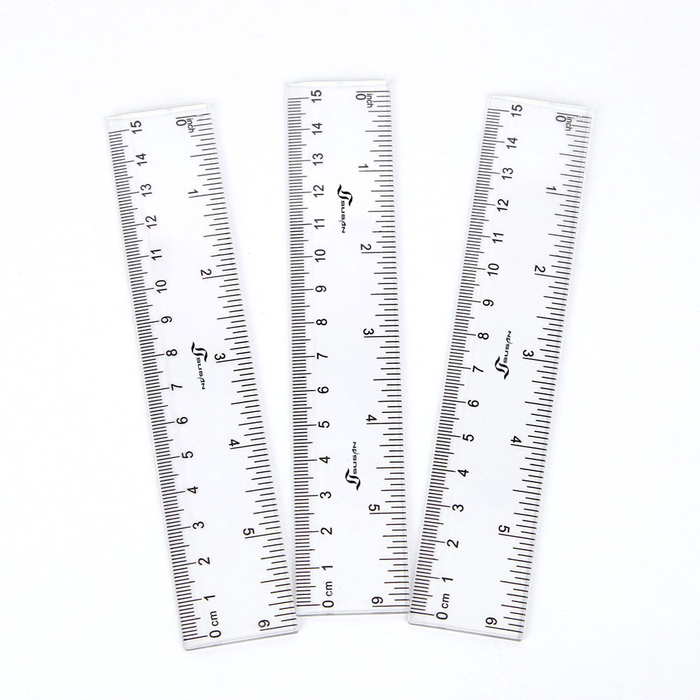 Promotional Plastic Transparent 6" Ruler Promotional Plastic Transparent 6" Ruler