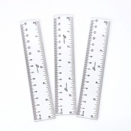 Promotional Plastic Transparent 6" Ruler  Promotional Plastic Transparent 6" Ruler