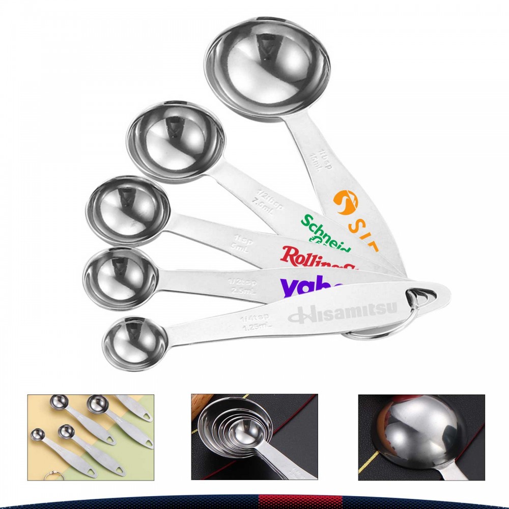 Measuring Spoons Set with Logo