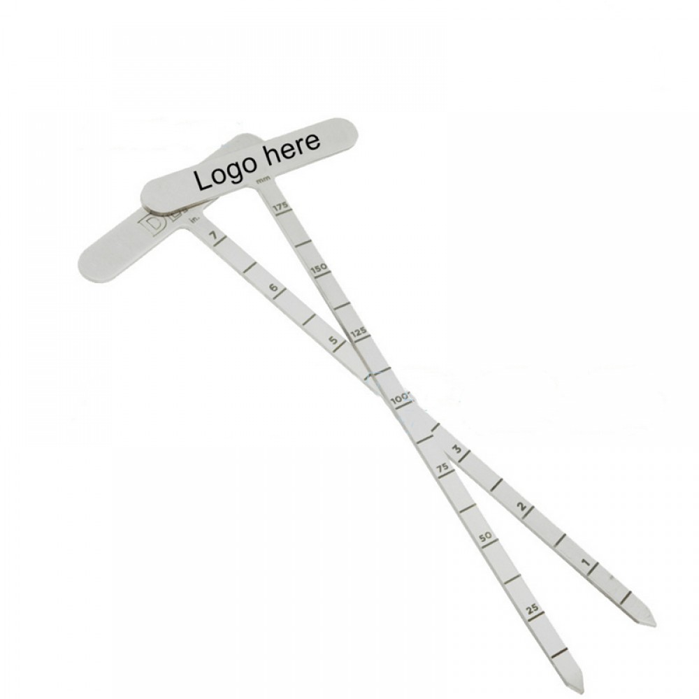 Logo Branded 7 Inch Metal Depth Gauge Logo Branded 7 Inch Metal Depth Gauge