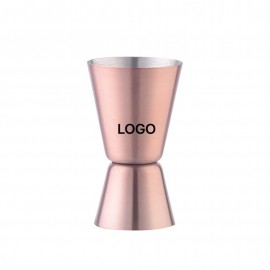 1oz/0.5oz Cocktail Double Measuring Cup with Logo