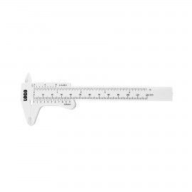 Stock 4.5" Or 120 mm Caliper Ruler with Logo