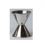 1 - 1 Oz. Stainless Steel Double Jigger with Logo