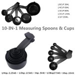 10 IN 1 Measuring Cup And Spoon With Round Buckle with Logo