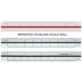 Personalized Triangular Civil Engineering Ruler / High Impact Styrene (4")