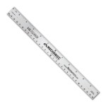 12" Stainless Steel Ruler with Center Finding Scales with Logo