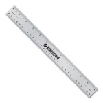12" Metalphoto Aluminum Ruler with Center Finding Scales with Logo