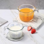 8.5oz Glass Measuring Cup Logo Branded