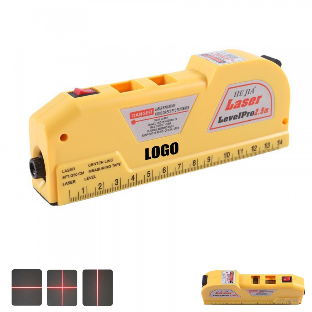 Multi Laser Level Tape Ruler Measurer with Logo