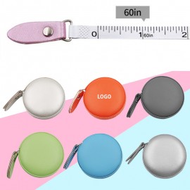 Round Leather Measuring Tape with Logo