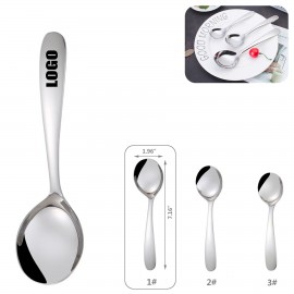 Promotional 7.16 Inch Silver Dessert Coffee Spoon