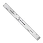 Customized 12" Stainless Steel Ruler with Printing & Publishing Scales