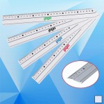 12" Aluminum Ruler with Logo