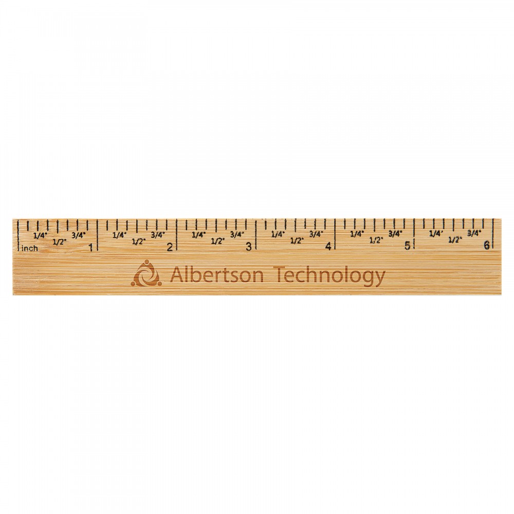 6" Bamboo Ruler Custom Printed 6" Bamboo Ruler Custom Printed