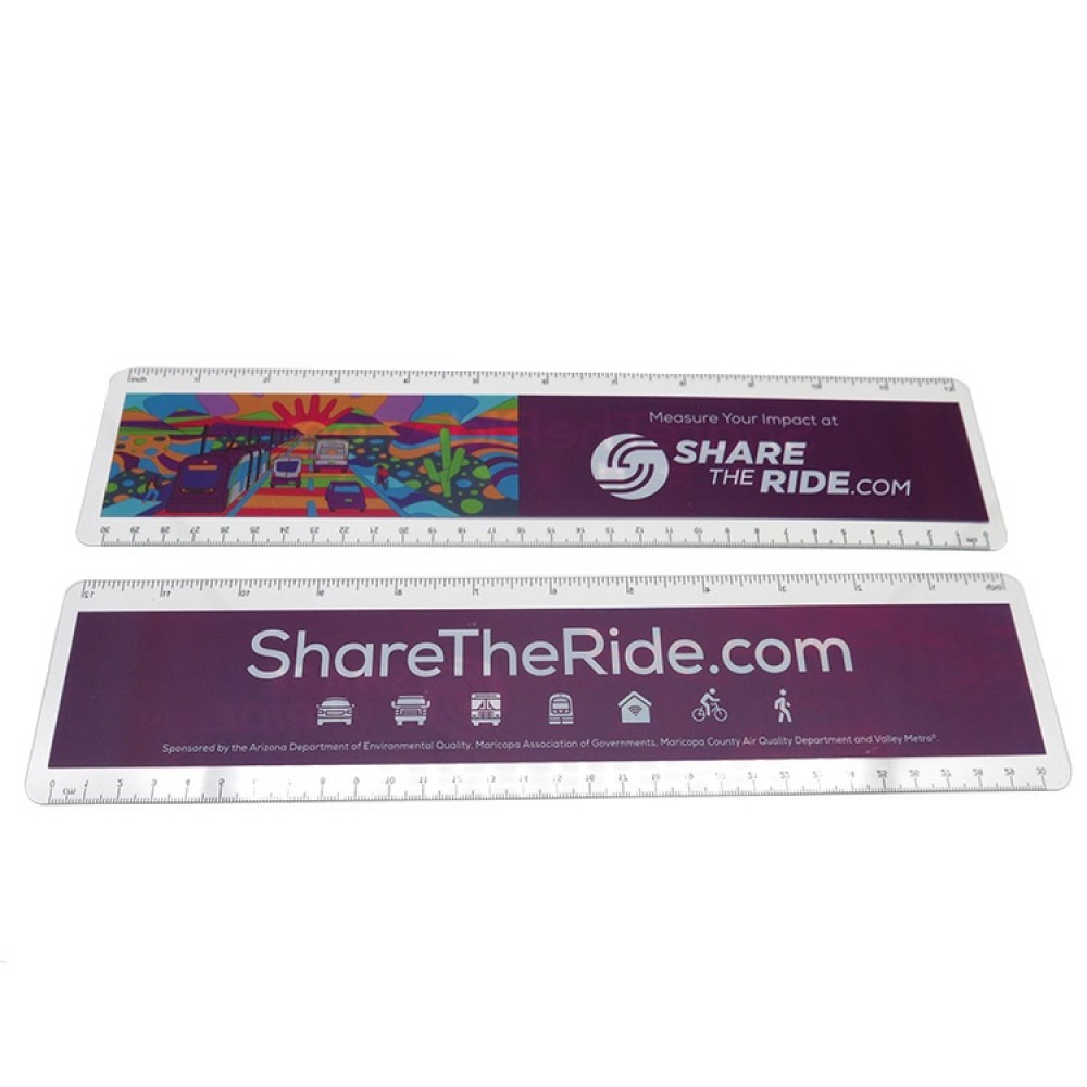 12 inches Flexible Full Color Ruler with Logo