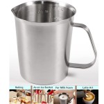 Personalized 16 Oz. Stainless Steel Measuring Cup w/Handle & Markings