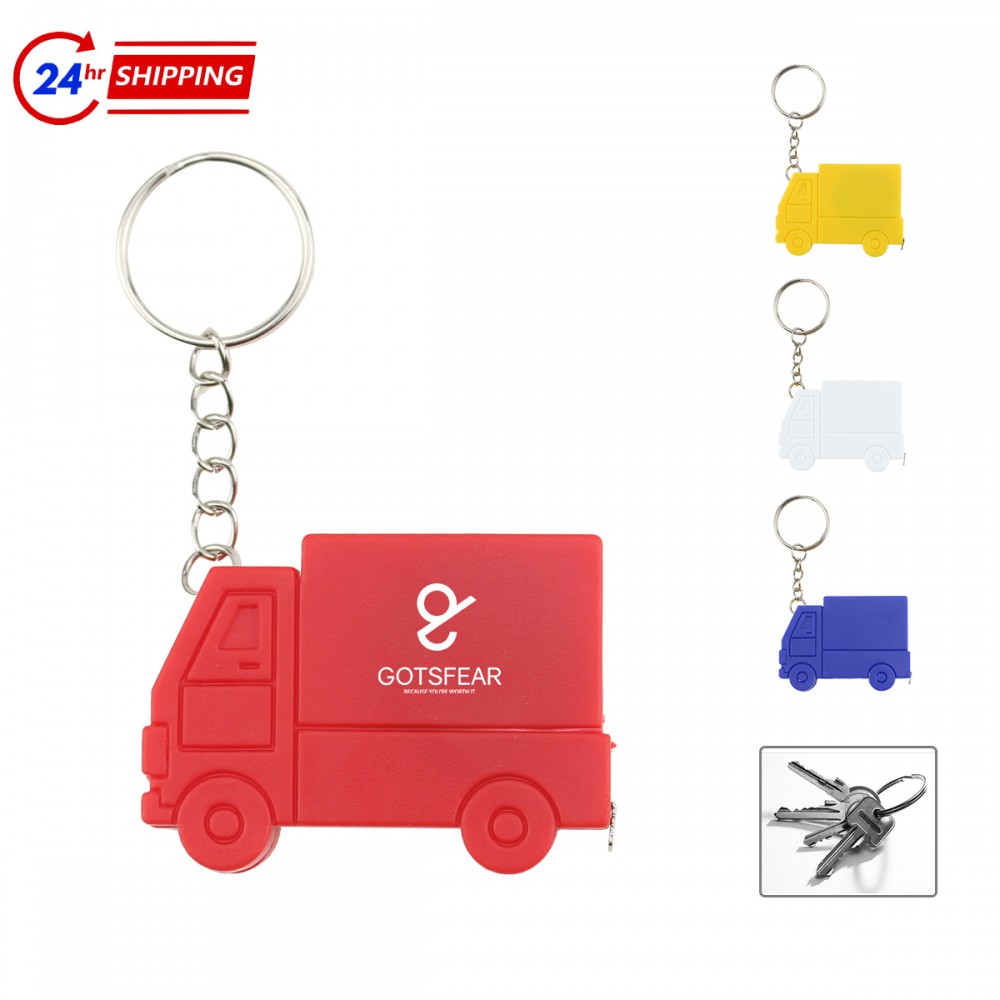 Custom Car Shape Tape Measure Keychain