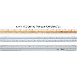Triangular Architectural Ruler / High Impact Styrene (12") with Logo  Triangular Architectural Ruler / High Impact Styrene (12") with Logo
