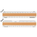 Custom 4 Bevel Architectural Ruler with Clear Vinyl Case (6")