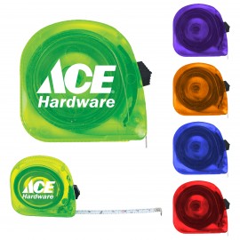 10 ft Mini Translucent Tape Measure with Logo  10 ft Mini Translucent Tape Measure with Logo