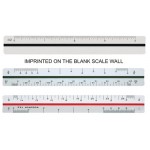 Personalized Triangular Architectural Ruler / High Impact Styrene (4")