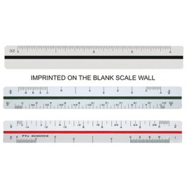 Personalized Triangular Architectural Ruler / High Impact Styrene (4")
