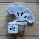4-Piece Plastic Measuring Cup Set with Logo