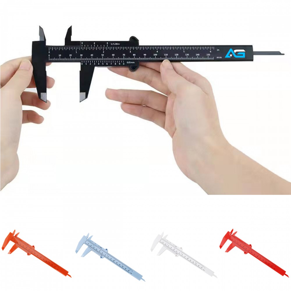 Plastic Vernier Caliper 6 inch (150 mm) with Logo Plastic Vernier Caliper 6 inch (150 mm) with Logo