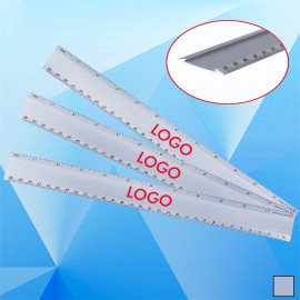 12" Aluminum Ruler with Logo