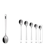 Logo Branded 4.60 Inch Silver Dessert Coffee Spoon
