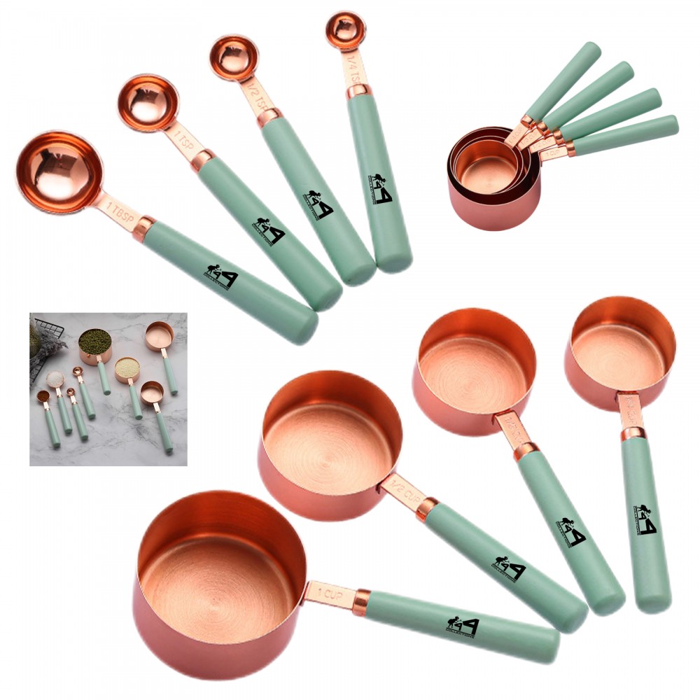 Eight-Piece Measuring Spoons Set with Logo