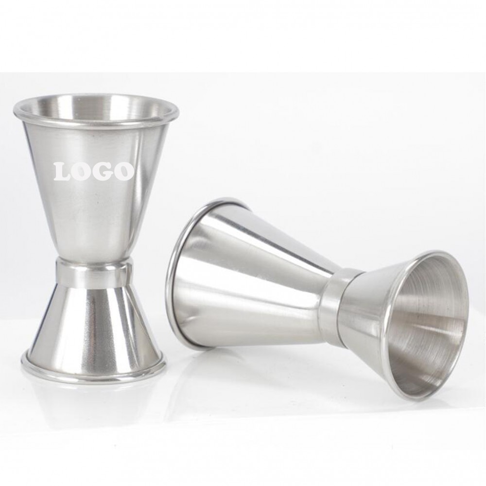 0.5oz and 1oz Stainless Steel Measure Jigger Cup with Logo