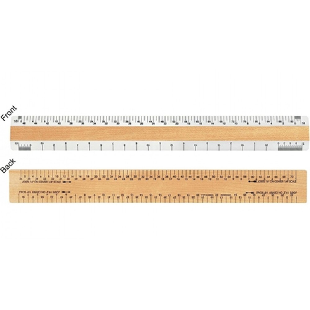 Double Bevel Architectural Ruler / AJJ Scale Group (12") Custom Imprinted Double Bevel Architectural Ruler / AJJ Scale Group (12") Custom Imprinted