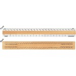 Double Bevel Architectural Ruler / AJJ Scale Group (12") Custom Imprinted