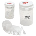 Customized Recipe-Ready Measuring Cup Set & Strainer