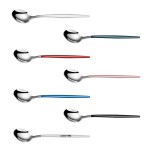 5.23 Inch Dual Color Silver Spoon With Round Head with Logo