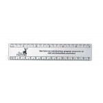 Personalized 6" Aluminum Ruler with a screen printed imprint - Many scales available! Made in the USA.