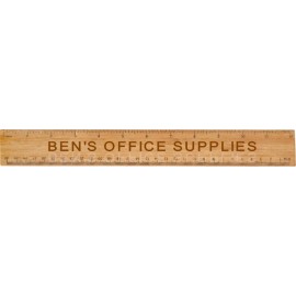 Personalized Bamboo Ruler - 12"  Personalized Bamboo Ruler - 12"