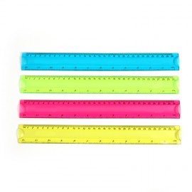 Customized 12 inches Flexible Translucent Color Ruler