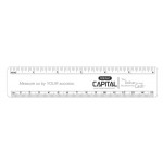 6" Plastic Ruler with Logo