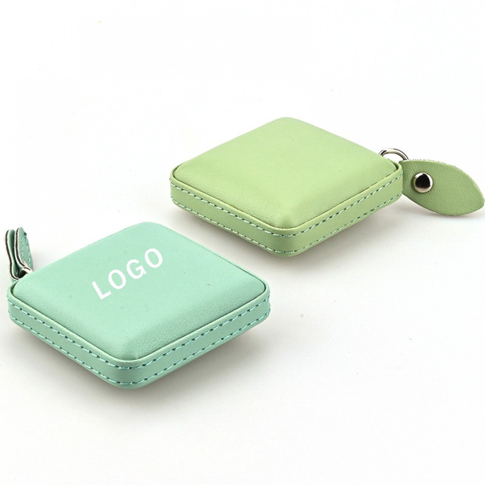 Mini Pu Leather Tape Measure with Logo
