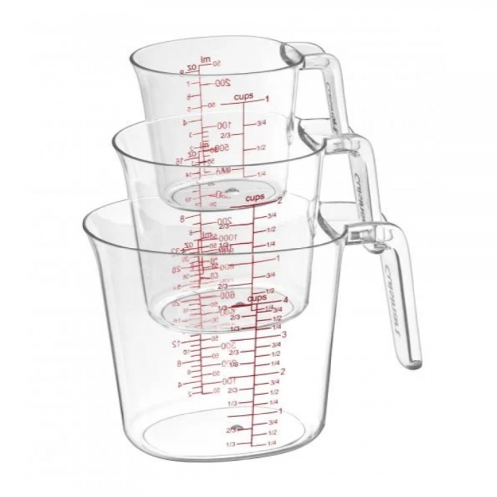 Customized Cuisinart 3 Piece Nesting Liquid Measuring Cup Set