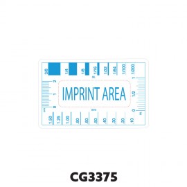 Polycarbonate Crack Width Gauge with Logo